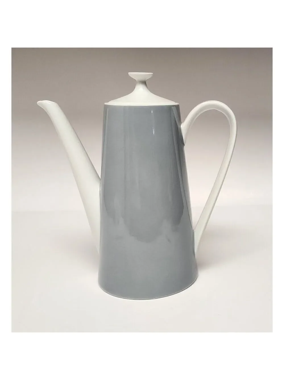 Fairwood Schonwald Germany Vintage GRAY & White Tea Coffee Pot/ Lid